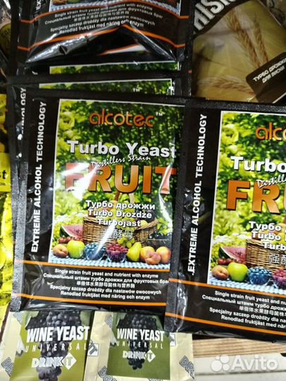 Дрожжи фруктовые Alcotec fruit 60 гр 10шт