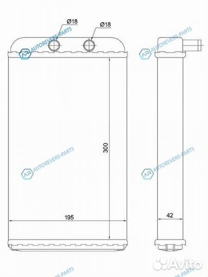 ST-PG94-395-0 Радиатор отопителя салона fiat ducat