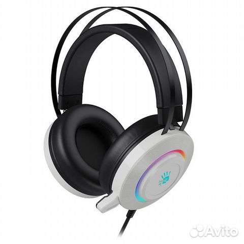 Наушники с микрофоном A4Tech Bloody G521 белые/чер