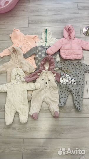 Детские вещи пакетом на девочку до года