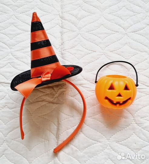 Ободок шляпка ведьмы на Хэллоуин