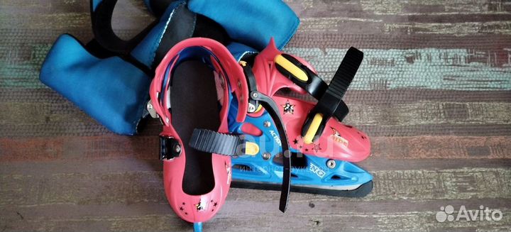 Детские раздвижные ледовые коньки(размер 29-32)