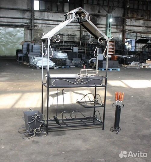 Мангал с печкой