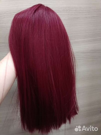 Парик бордо каре