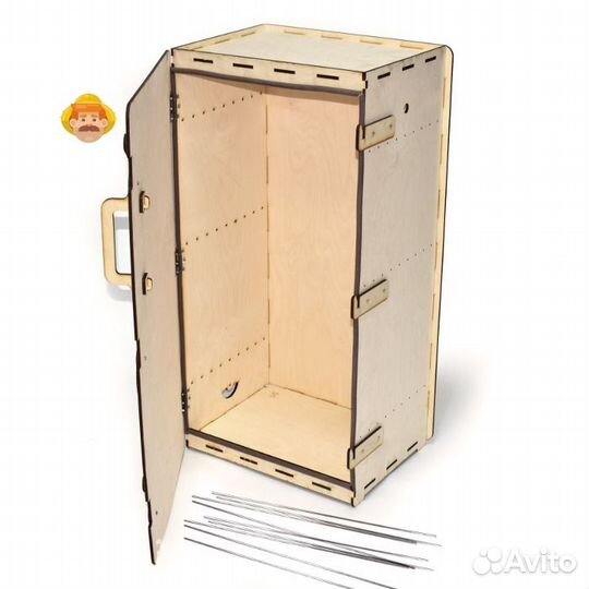 Деревянный коптильный шкаф Hanhi