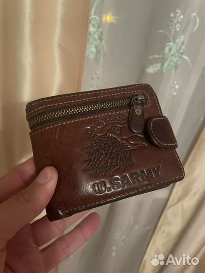 Кошелек мужской кожаный ручной работы