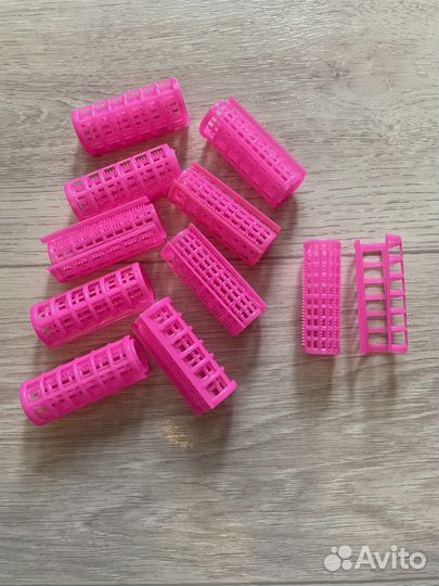 Бигуди розовые новые