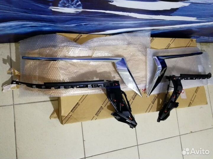 Хром фары Toyota Land Cruiser Prado 150