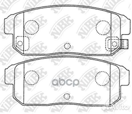 Колодки тормозные дисковые nissan primera 1.6 2