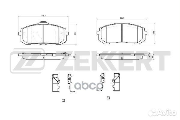 Колодки торм. диск. передн. Kia K5 V 19- Hyund