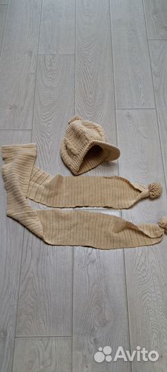 Комплект шапка и шарф женский