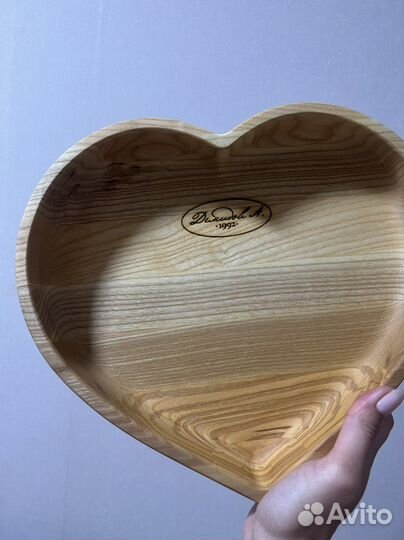 Деревянная тарелка