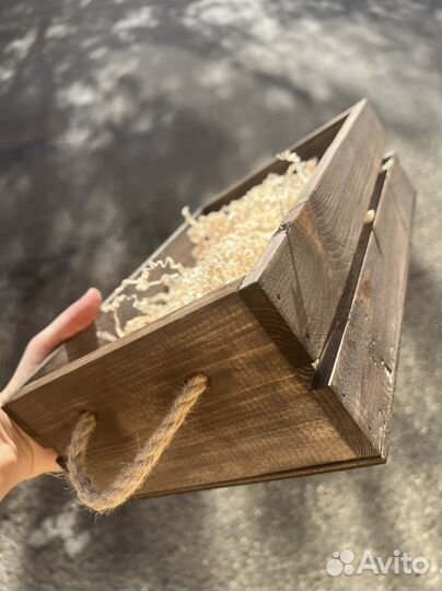 Коробка подарочная ящик деревянный