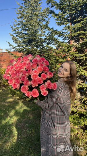 Букет роз с доставкой 51 шт