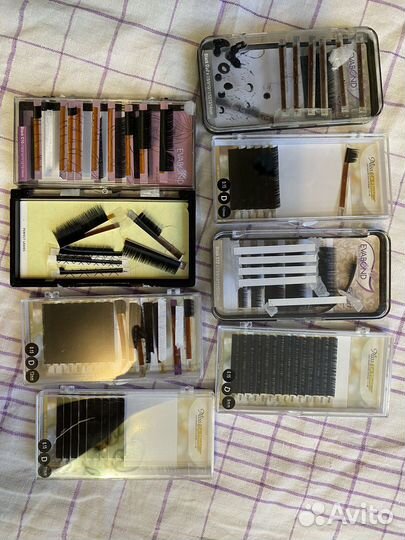 Набор для наращивания ресниц. Очень много всего