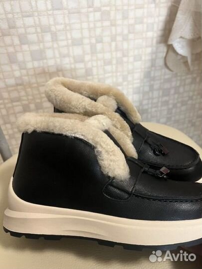 Лоферы женские зимние