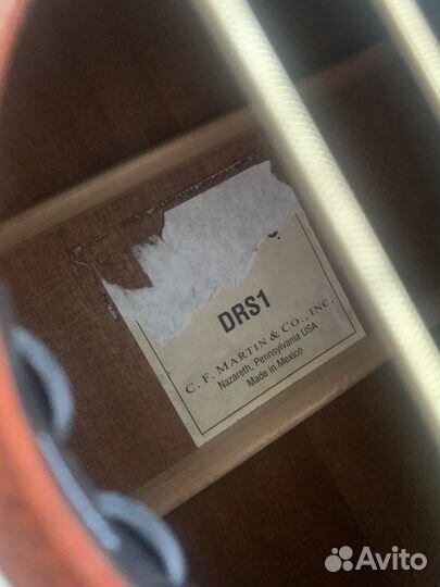 Martin DRS1 Акустическая гитара (с датчиком)