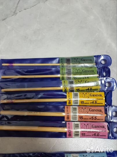 Крючки для вязания бамбук/ металл/ пластик