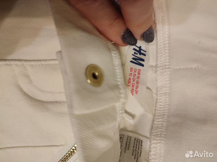 Брюки белые для девочки H/M