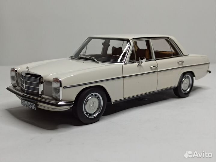Mercedes 200 /8 W115 1968 White 1:18 Norev