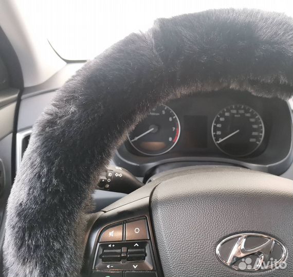 Оплетка Circle M черная искусственный мех