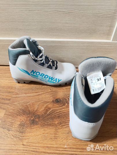 Лыжные ботинки 32 размер, nnn