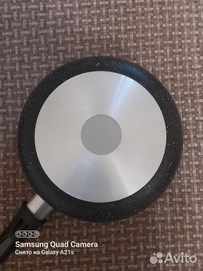 Сковорода-гриль, 26см с несьемной ручкой