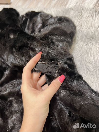 Шуба норковая с капюшоном 42 44