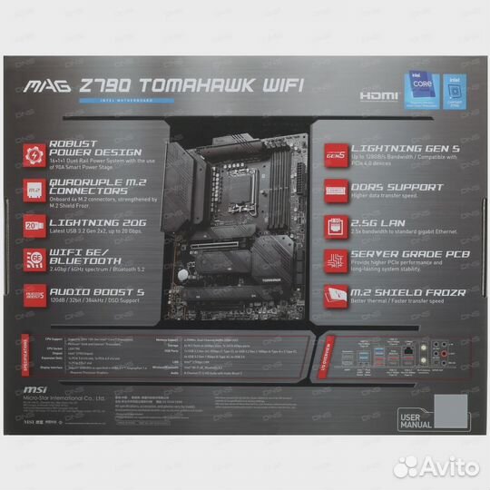 Материнская плата msi mag z790 tomahawk wifi