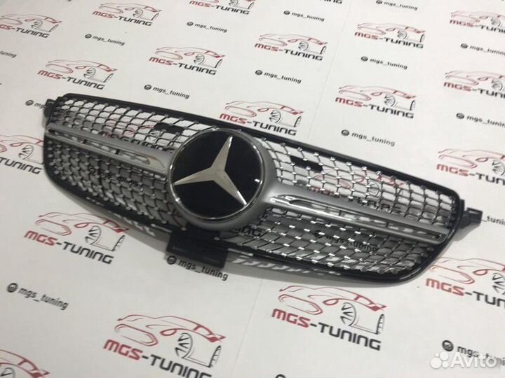 Решетка GLE W166 Diamond Silver (Дистроник)