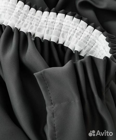 Серые шторы блэкаут