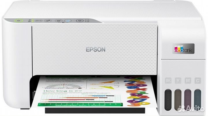 Мфу Epson L3256, струйный, A4 WiFi USB белый