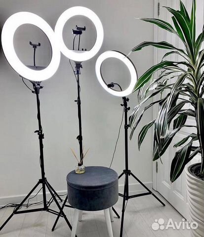 Цветная лампа RGB 33см +штатив 2,1м арт:4948