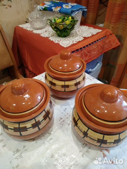 Горшочки для запекания 3 шт