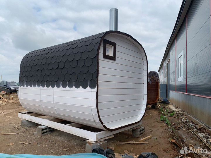 Баня-бочка квадро в наличии