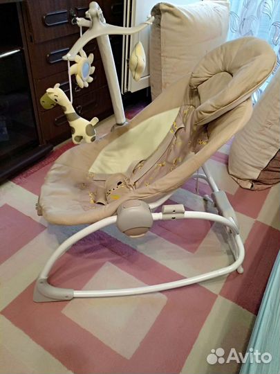 Детские электрокачели Flappy 2в1 с адаптер., Jetem