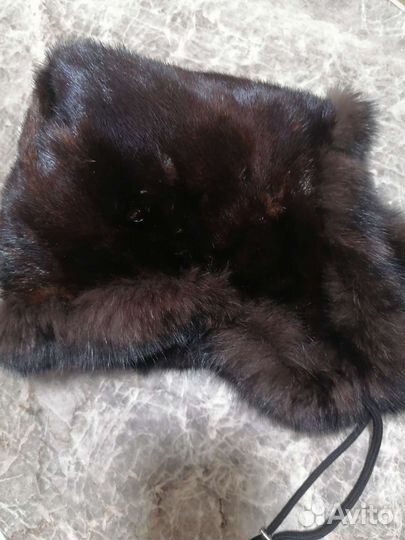 Шапка Малахай из нерпы, чернобурки и соболя, новая