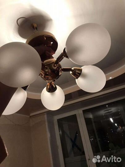 Люстра rivoli Beat 5 x 3 BT, золото