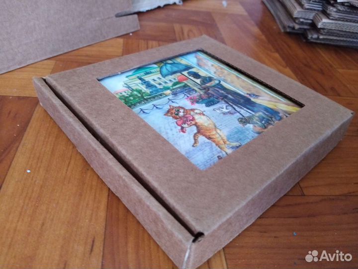 Вырубные штампы на коробочки для сувениров