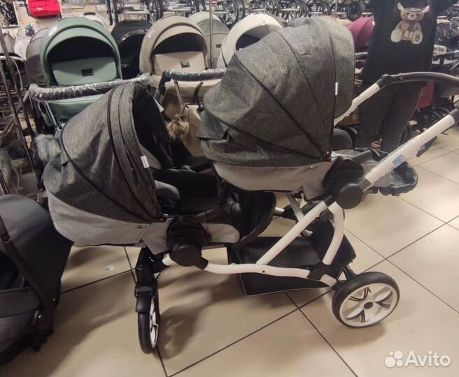 Коляска 3 в 1 для двойни или погодок