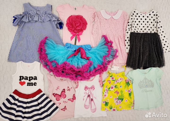 Одежда для девочки пакетом 104 110
