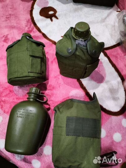 Фляжка армейская с ёмкостью для еды