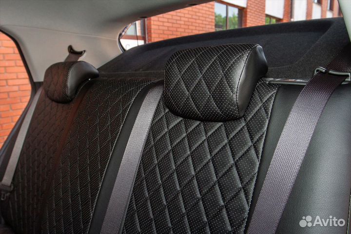 Авточехлы Chery Tiggo 7 Экокожа ромб Автолидер