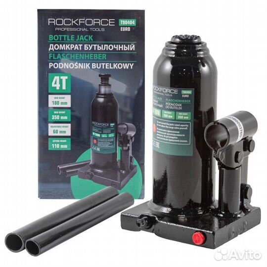 Домкрат бутылочный 4т с клапаном (высота подхвата