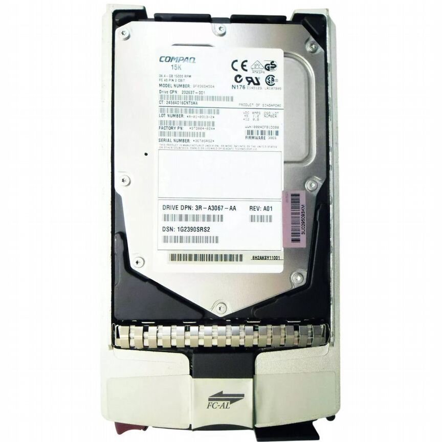 [244468-001] Жесткий Диск Hp 36,4gb Fibre Channel 244468-001