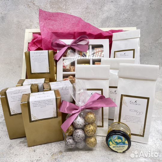 Подарок 13 видов чая с мёдом и шоколадом