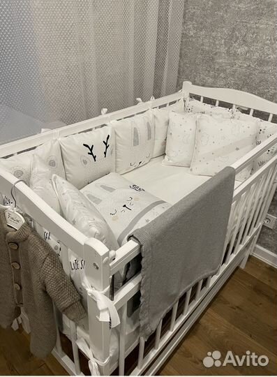 Бортики в детскую кроватку