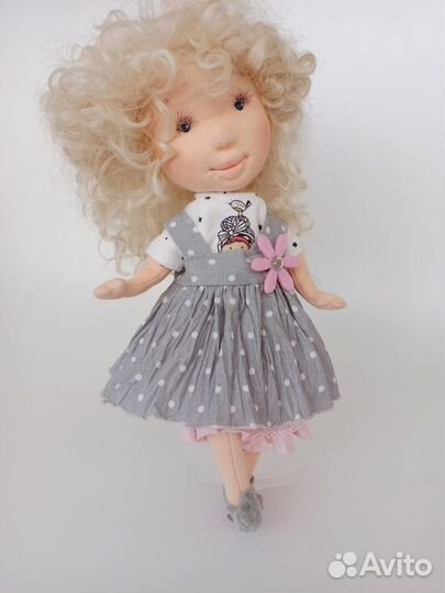 Текстильная кукла ручной работы на заказ