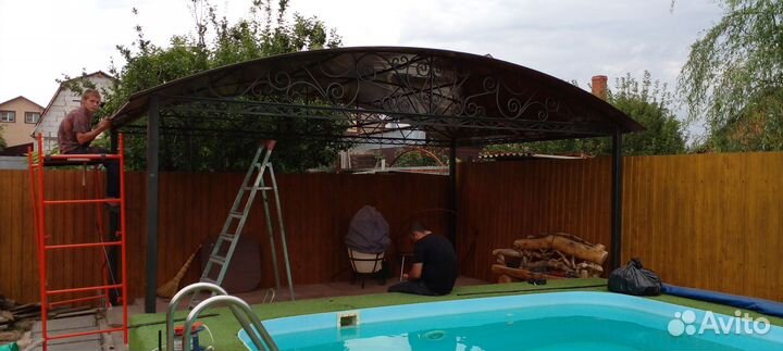 Навесы, заборы, калитки, беседки сварочные работы