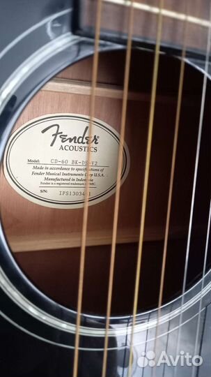 Электро-акустическая гитара Fender CD-60